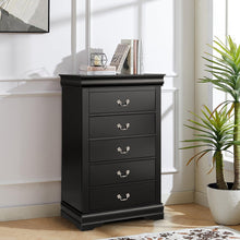 Carregar imagem no visualizador da galeria, Transitional 5-Drawer 31.5 in. Wide Chest of Drawers with Bracket Feet
