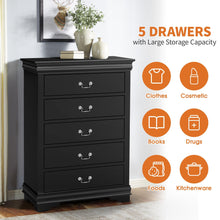 Carregar imagem no visualizador da galeria, Transitional 5-Drawer 31.5 in. Wide Chest of Drawers with Bracket Feet