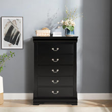 Carregar imagem no visualizador da galeria, Transitional 5-Drawer 31.5 in. Wide Chest of Drawers with Bracket Feet