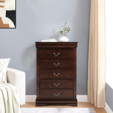 Carregar imagem no visualizador da galeria, Transitional 5-Drawer 31.5 in. Wide Chest of Drawers with Bracket Feet