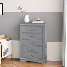 Carregar imagem no visualizador da galeria, Transitional 5-Drawer 31.5 in. Wide Chest of Drawers with Bracket Feet