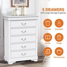 Carregar imagem no visualizador da galeria, Transitional 5-Drawer 31.5 in. Wide Chest of Drawers with Bracket Feet