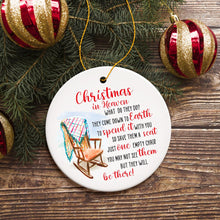 Load image into Gallery viewer, Empty Chair for a Loved One Lost Sentimental Ornament, Christmas in Heaven Quote