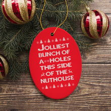 Carregar imagem no visualizador da galeria, Funny Nuthouse Family Christmas Ornament