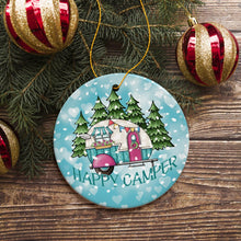 Carregar imagem no visualizador da galeria, Happy Camper Winter RV Ornament