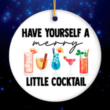 Carregar imagem no visualizador da galeria, Have Yourself a Merry Little Cocktail Christmas Ornament