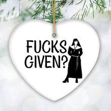 Carregar imagem no visualizador da galeria, Hilarious Fcks Given Irreverent Nun Ornament, Badass and Cheeky Gift Store Gem