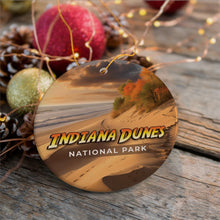 Carregar imagem no visualizador da galeria, Indiana Dunes National Park Retro Style Ornament, Indiana USA Tourist Attraction and Gift