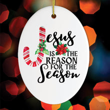 Carregar imagem no visualizador da galeria, Jesus is the Reason for the Season Christmas Ornament