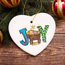 Load image into Gallery viewer, Joy Nativity Baby Jesus Ceramic Christmas Ornament