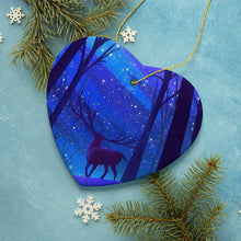 Carregar imagem no visualizador da galeria, Magical Forest Winter Deer Christmas Ornament