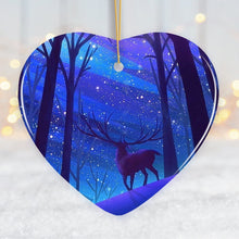 Carregar imagem no visualizador da galeria, Magical Forest Winter Deer Christmas Ornament