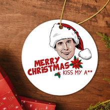 Load image into Gallery viewer, Hilarious Dirty Joke Merry Christmas Kiss My Ass Ornament, Shitters Full