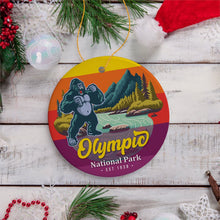 Carregar imagem no visualizador da galeria, Olympic National Park Retro Style Ornament, Washington USA Tourist Attraction and Gift