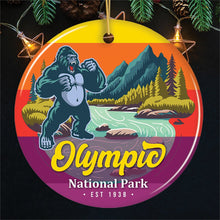 Carregar imagem no visualizador da galeria, Olympic National Park Retro Style Ornament, Washington USA Tourist Attraction and Gift