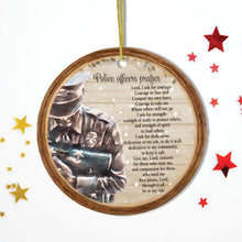 Load image into Gallery viewer, Police Officers Prayer Religious Law Enforcement Christmas Ornament
