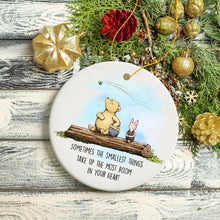 Load image into Gallery viewer, Pooh Bear’s Heartwarming Quote Ornament, Sentimental Appreciation Ceramic Tree Decoration