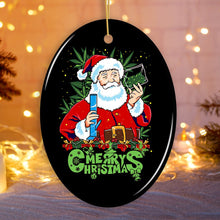 Load image into Gallery viewer, Pothead Santa Christmas Ornament