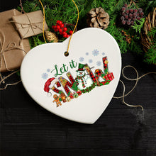 Load image into Gallery viewer, Radiant Charm Let it Snow Christmas Ornament