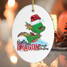 Carregar imagem no visualizador da galeria, Really Dragon Through Christmas Ornament