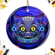 Cargar imagen en el visor de la galería, Cheshire Cat Christmas Ornament