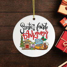 Load image into Gallery viewer, Santa’s Favorite Bank Manager Christmas Ornament