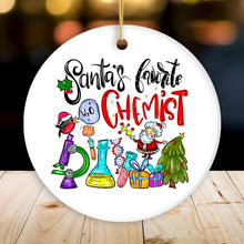 Load image into Gallery viewer, Santa’s Favorite Chemist Christmas Ornament, Chemistry Gift