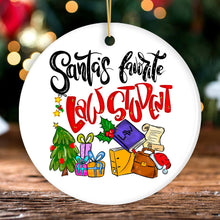 Carregar imagem no visualizador da galeria, Santa’s Favorite Law Student Christmas Ornament, Future Lawyer Gift