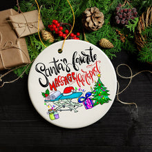 Load image into Gallery viewer, Santa’s Favorite Massage Therapist Christmas Ornament, Appreciation Gift