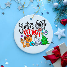 Load image into Gallery viewer, Santa’s Favorite Vet Tech Christmas Ornament, Appreciation Gift for Veterinary Technician