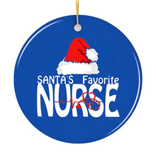 Load image into Gallery viewer, Santas Favorite Nurse Christmas Ornament