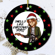 Carregar imagem no visualizador da galeria, Smells Like Christmas Spirit Rock and Roll Ornament
