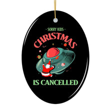 Carregar imagem no visualizador da galeria, Sorry Kids, Christmas is Cancelled Crashing Alien UFO Ornament
