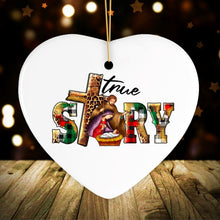 Carregar imagem no visualizador da galeria, True Story Playful and Festive Nativity Christmas Ornament, Birth of Jesus