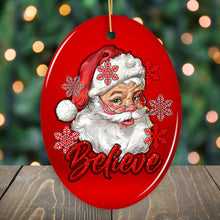 Carregar imagem no visualizador da galeria, Vintage Believe Santa Christmas Ornament