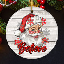 Carregar imagem no visualizador da galeria, Vintage Believe Santa Christmas Ornament