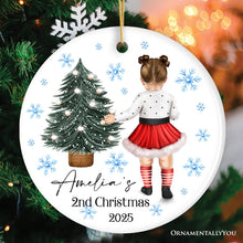 Carregar imagem no visualizador da galeria, Baby’s 2nd Christmas Personalized Ornament, Cute Custom Handmade Second Xmas Keepsake