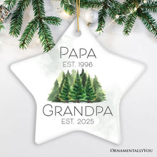 Carregar imagem no visualizador da galeria, Personalized Ornament For New Grandpa, Promoted Dad to Grandfather Gift With Custom Date