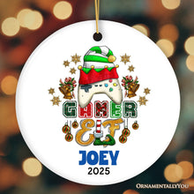 Carregar imagem no visualizador da galeria, Playful Personalized Video Games Gamer Elf Gift, Customized Christmas Gaming Ornament