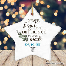 Load image into Gallery viewer, Animal Doctor Personalized Gift Inspirational Quote Ornament, Veterinarian Nurse and Technician Gift