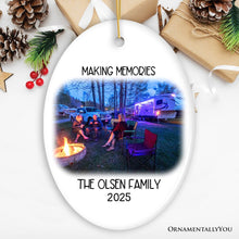 Load image into Gallery viewer, Camping Memory Photo Customized Ornament, Personalized Christmas Camper Gift