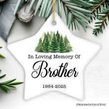 Carregar imagem no visualizador da galeria, Personalized Memorial Minimalist Ornament, In Loving Memory Keepsake Gift