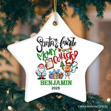 Carregar imagem no visualizador da galeria, Festive Santa’s Favorite Money Collector Personalized Christmas Ornament, Handler and Collections, Finance Specialists Gift