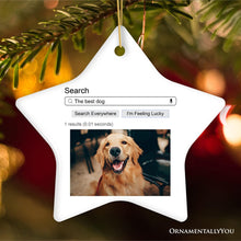 Load image into Gallery viewer, Search Engine Results Photo Personalized Ornament, Corky and Sentimental, Whimsical Christmas Gift