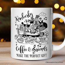 Load image into Gallery viewer, Steamboat Willie Coffee and Friends Personalized Mug, Friendship Appreciation Gift