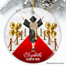 Carregar imagem no visualizador da galeria, Personalized Female Graduation Ceremony Ornament, School Grad Teenage or Adult Girls Gift