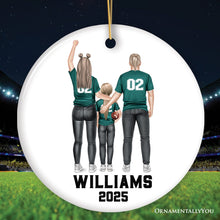 Carregar imagem no visualizador da galeria, Personalized Football Family Ornament, Custom Christmas Gift