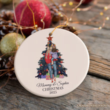Carregar imagem no visualizador da galeria, Mom and Baby Personalized Christmas Ornament, New Family or Single Mother Gift