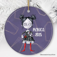 Load image into Gallery viewer, Spooky Girl Customized Halloween Ornament, Daughter Gift