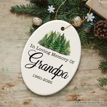 Carregar imagem no visualizador da galeria, Personalized Memorial Minimalist Ornament, In Loving Memory Keepsake Gift